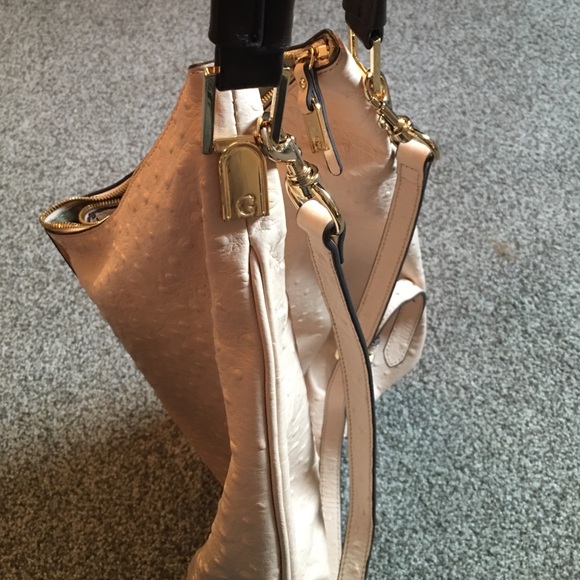 G.I.L.I. Bags | G.I.L.I Milan Bag Tan Ostrich | - Picture 3 of 4